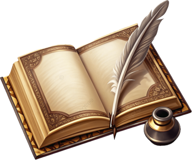 A fountain pen thinking about whether to write 'thank you' or 'sorry'.